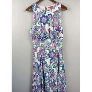 Flying Tomato Maxi Flowing Dress Sleeveless Size Medium Artistic Floral Flowy